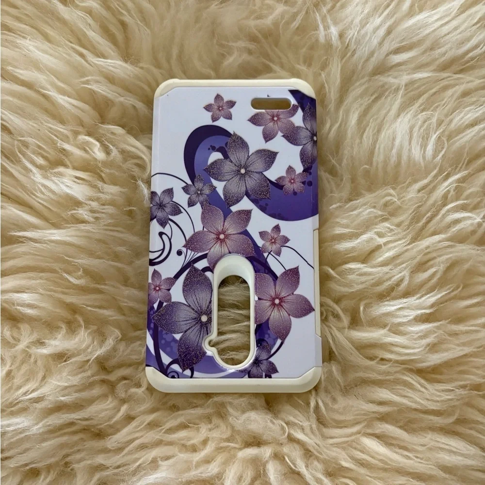 Floral Purple and White Phone Case